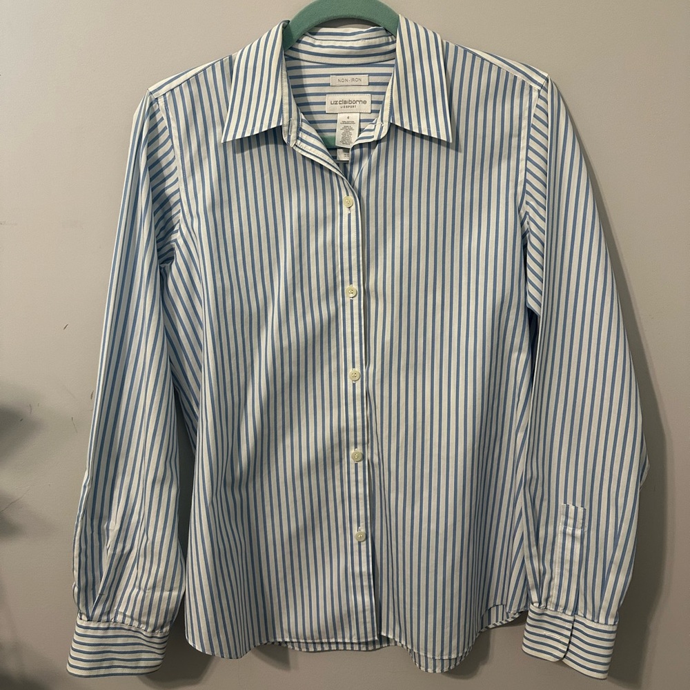 Liz Claiborne pinstripe shirt